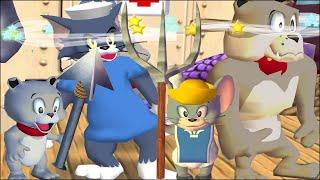 Tom and Jerry in War of the Whiskers Tom Vs Nibbles Vs Spike Vs Tyke (Master Difficulty)