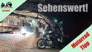 Mit dem Motorrad in die Bikerhöhle Pekelné Doly