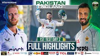 Full Highlights | Pakistan vs England | 1st Test Day 2 | PCB | M4B1A