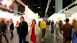 Art Basel Miami 2024 Main Art Fair in Miami Beach Walkthrough Video Filmed with a 360 Action Camera