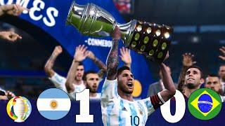 Recreación Argentina 1-0 Brasil - Final Copa América 2021