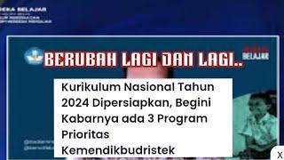 KURIKULUM NASIONAL DIPERSIAPKAN DITAHUN 2024