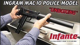 INGRAM MAC 10 9MM Blued Police Model Unboxing RARE | Infante Ultrasonic Gun Cleaning