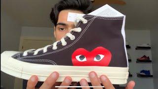 Converse x COMME des GARÇON BLACK/RED REVIEW + ON FOOT REVIEW