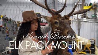 FINISHING Hannah Barron’s ELK PACK MOUNT | Part 2: Carving, Sculpting, Tucking, Setting and Mounting