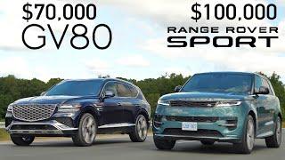 Is the Range Rover Sport Overpriced Compared to the 2025 Genesis GV80? A Luxury SUV Comparison.