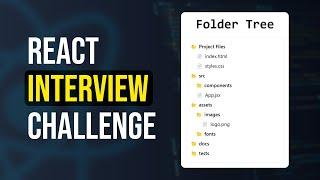 React Coding Interview Question | Folder Tree Structure Tutorial