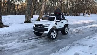 KID'S CAR NEW FORD RANGER 4x4 WINTER TEST DRIVE