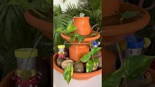 Simple garden fountain for balcony #diyideas #fountain #balconygarden #balconydecor