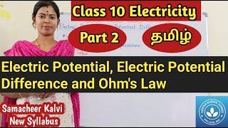 Electric Potential, Electric Potential Difference and Ohm's Law| Class 10 Science Unit 4Electricity