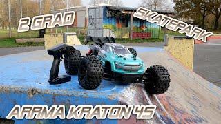 Arrma Kraton 4s V2 - Bei 2 Grad First Run im Skatepark [German]