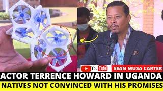 Terrence Howard in Uganda Launches Hydrogen Project, Ugandans Fail to Understand Lynchpin Drone