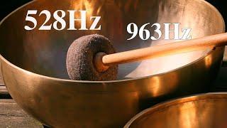  528Hz + 963Hz  DNA repair  Tibetan Singing Bowl  Meditation  Sleep Aid  EP041