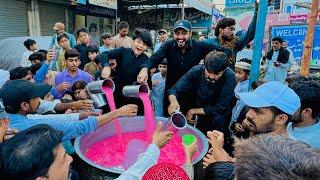 9 Muharram Naiz  || Ali ny Ny sharbat bnaya  || Making 300 LTR Sharbat  || bht rash lag gaya  ||