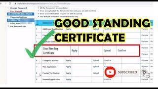 GOOD STANDING CERTIFICATE