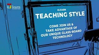 Ulearn Online Education Teaching Style || Glass-Board Technology ||