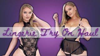 Gorgeous See Thru Lingerie Try On Haul from Evolved World PART 2 | Badd Angel Lingerie Review