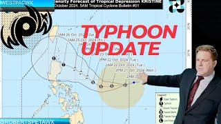 Tropical Kristine / Trami expected landfall in the Philippines as a Typhoon, Westpacwx Update