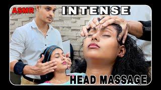 ASMR INTENSE HEAD MASSAGE & SCALP SCRATCHING WITH FACE & HAIR WASH | NECK CRACK Barber Rizwan #asmr