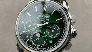 Patek Philippe 5270P Perpetual Calendar Chronograph Green Dial 5270P-014 Watch Review