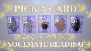 Ultra-Detailed SOULMATE READING  All About Them & Your Relationship  Pick-a-Card Tarot Reading 