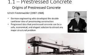 Prestressed Concrete Design - 1 - Introduction