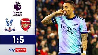 Gabriel Jesus führt Gunners zum Sieg! | Crystal Palace - FC Arsenal | Highlights - Premier League