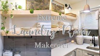 *NEW* Extreme laundry room makeover/Complete declutter and organize￼/Clean and decorate with me