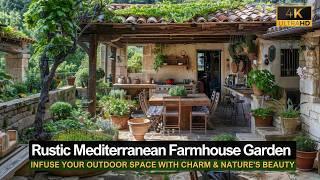 Rustic Mediterranean Farmhouse Garden Ideas: Infuse Your Outdoor Space with Charm & Nature's Beauty