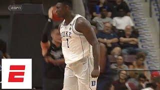 Zion Williamson Duke debut vs. Ryerson highlights: 29 points, 13 rebounds, impressive moves | ESPN