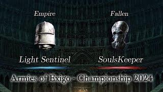 Light Sentinel vs SoulsKeeper - Armies of Exigo Championship 2024