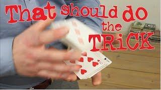 How a magician turns a deck around visual sleight of hand card magic trick!