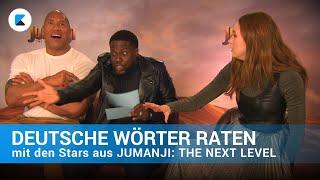 Deutsche Wörter raten mit den Stars aus JUMANJI - Dwayne Johnson und Kevin Hart