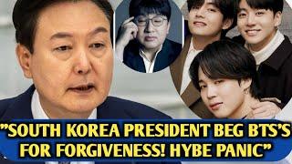 "Unbelievable"South Korea President Tenders Apology to BTS Amid Martial Law Crisis. HYBE Panic!