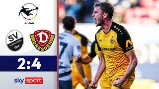 Daferner leitet Aufholjagd ein! | SV Sandhausen - Dynamo Dresden | Highlights - 3. Liga 2024/25