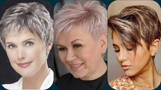 54 Best Short Hairstyles for Women Over 50 with Fine Hair#fashion