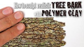 Tree Bark Tutorial // Faux Wood from Polymer Clay