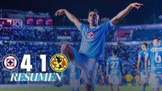 CRUZ AZUL 4-1 AMÉRICA J6 | GOLEADA AZUL en el CLÁSICO JOVEN