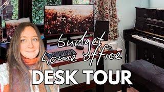 Desk Tour - BUDGET Home Office Of A Full-Time Blogger