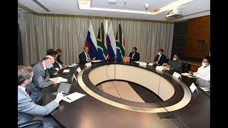 Courtesy Call by Deputy Minister of Foreign Affairs Mikhail Bogdanov on Deputy Minister Alvin Botes.