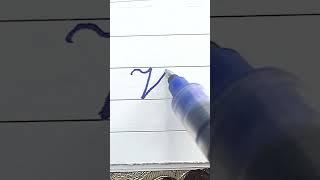 V v - How to write English Capital and small letters a to z | Cursive writing a to z #shorts