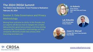 CRDSA Summit - Data Governance and Privacy Methodology (Feb 2024)