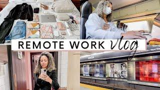 REMOTE WORK VLOG: One Day Business Trip, Working On The Train, Packing My New Business Backpack