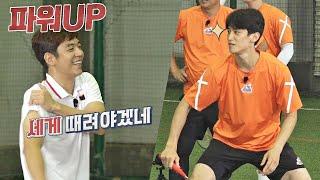 이용대(Lee Yongdae) 스매시 받아내는 〈만능캐 태권보이〉 이대훈(Lee Dae-hoon) ️ 뭉쳐야 찬다(jtbcsoccer) 64회 | JTBC 200920 방송