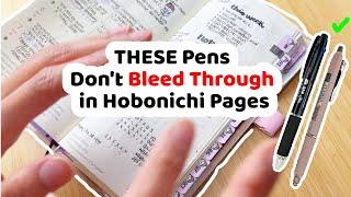 BEST Pens to Use In Your Hobonichi Planners (My Personal Experience)