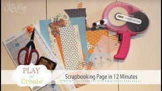 Scrapbooking page in 12 minutes