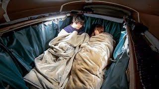 Late Winter Car Camping in Japanese Light Van