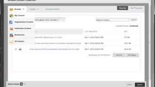 Bb - Linking Online Storage to Course materials