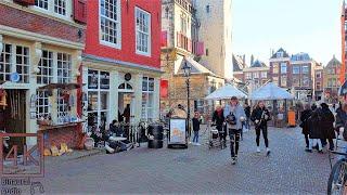 Walking Delft City Center | 4k 60/fps Walk | Binaural City Sounds