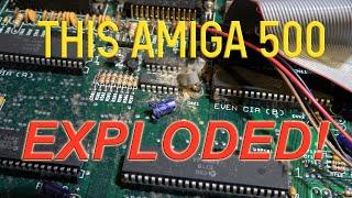 Amiga 500 "Power Light Comes On" repair Part 1: Teardown and discovery